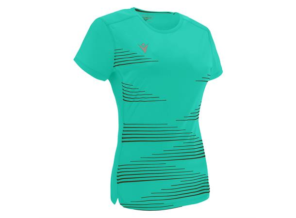 Irma Shirt Dame TRQ/BLK L Teknisk løpe t-skjorte til dame 