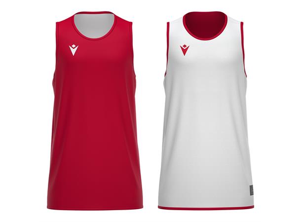 X500 Basket Shirt RED/WHT 3XL Vendbar teknisk basketdrakt - Unisex 